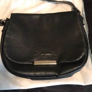 Longchamp Black Leather Crossbody